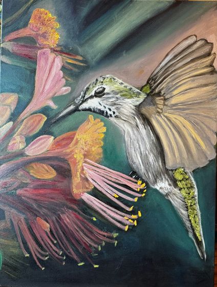 Susan H.'s painting, reviewed by coach Elmira Solo