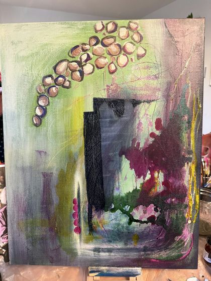 Destiny I.'s painting, reviewed by coach Elmira Solo