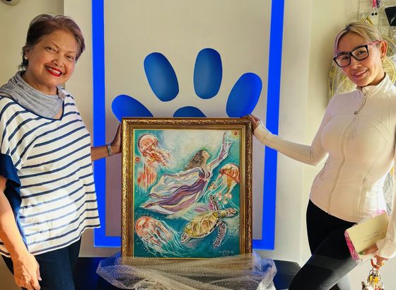 Gina I.'s painting Maiden in Flight