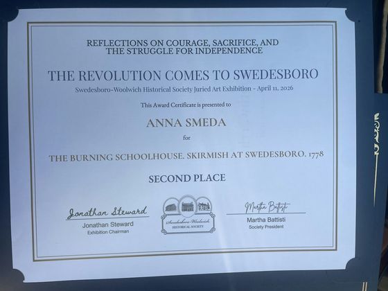 Anna S.'s award-winning historical painting