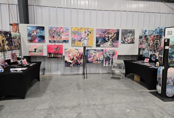 Tanis G.'s work at the Winnipeg Fine Art Fair