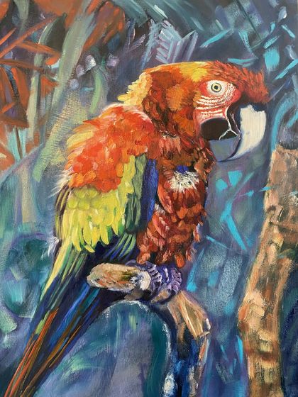 Paulette B.'s parrot painting