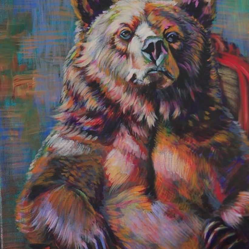 Optical-color acrylic bear, the fifth Challenge project